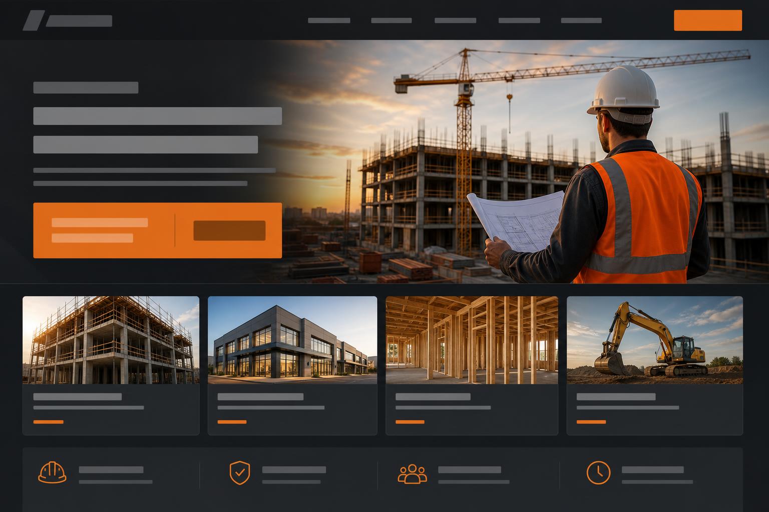 Contractor website focused on quote requests and trust